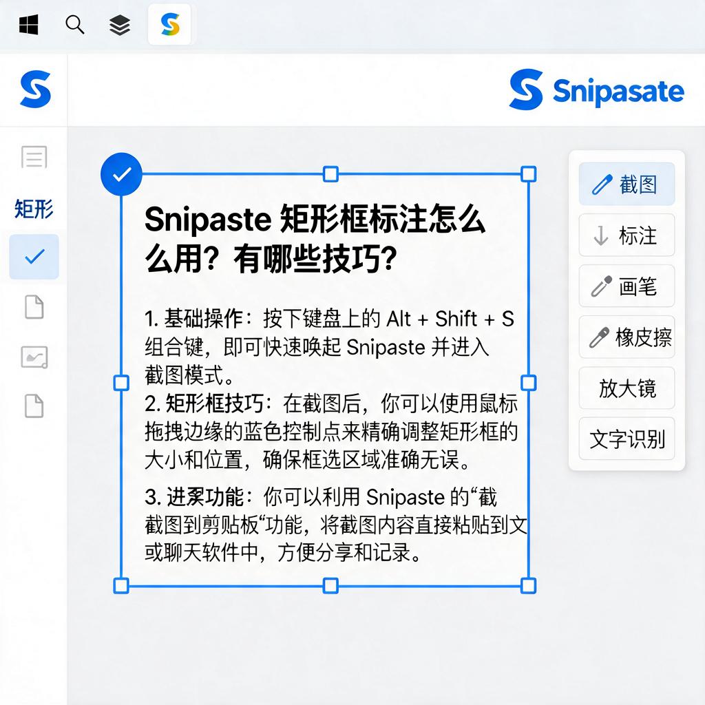 Snipaste矩形框标注怎么用？有哪些技巧？