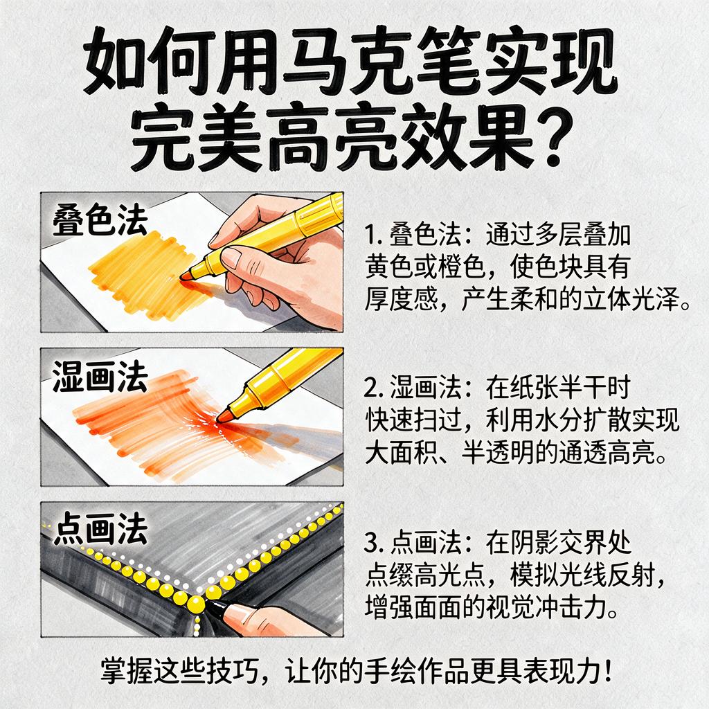 如何用马克笔实现完美高亮效果？