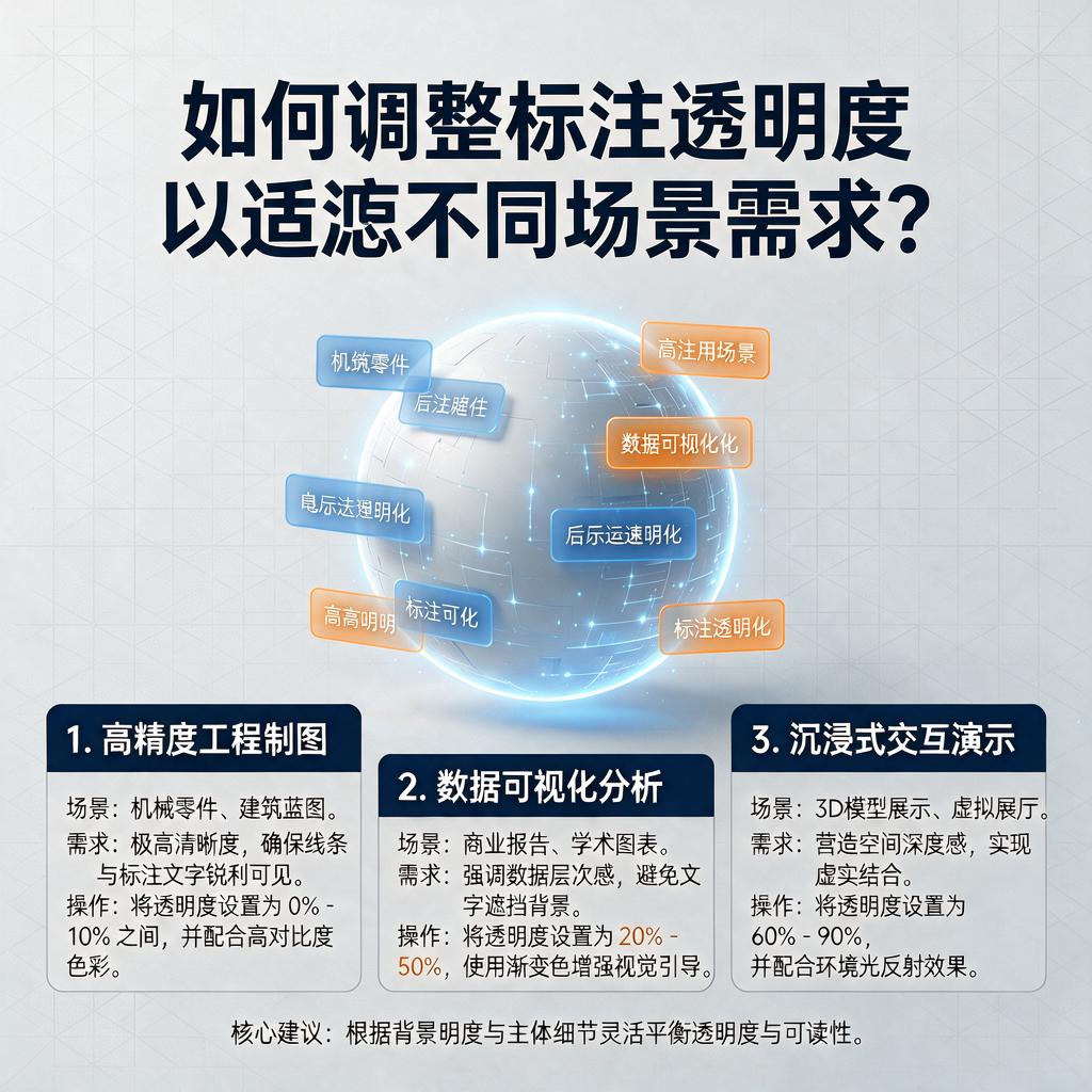 如何调整标注透明度以适应不同场景需求?