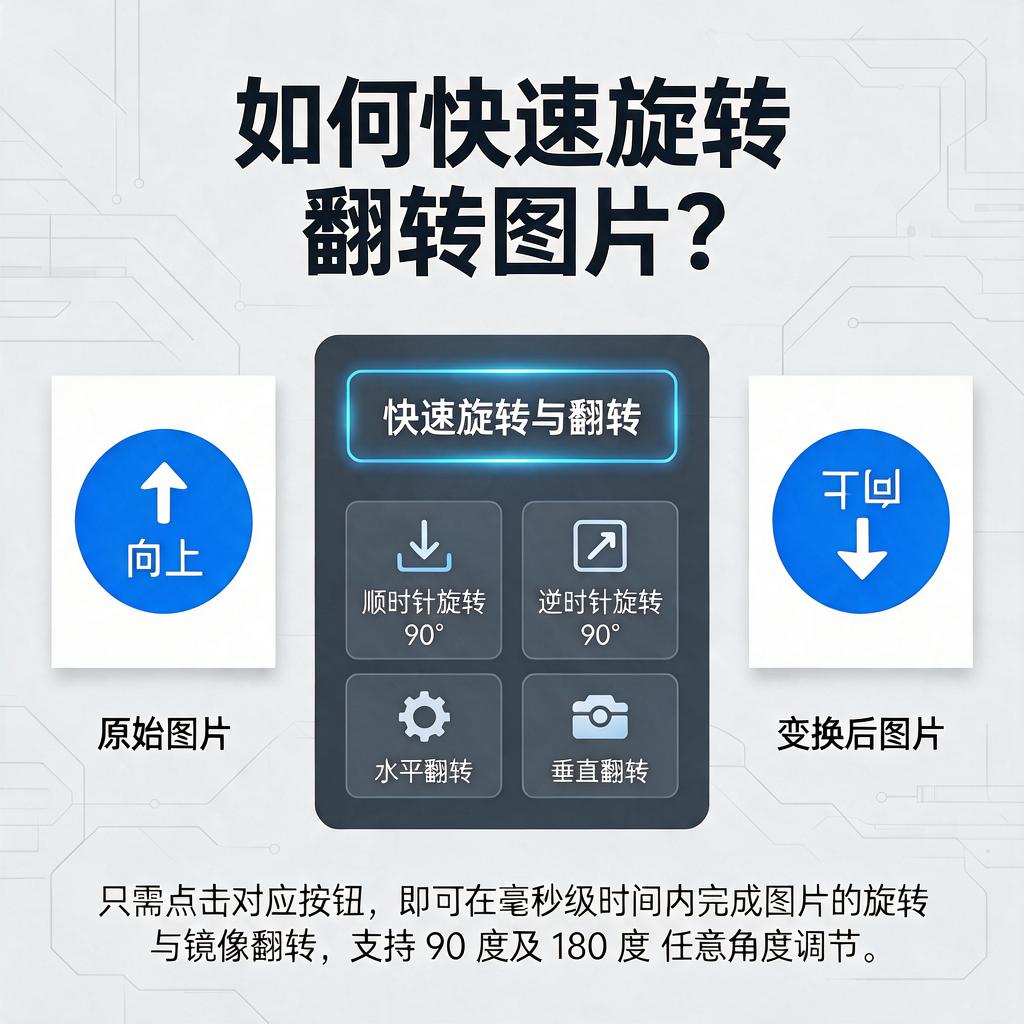 如何快速旋转翻转图片?