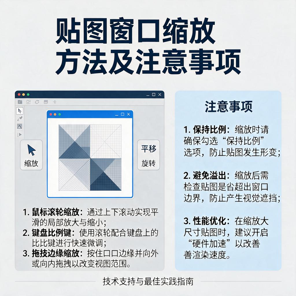 贴图窗口缩放有哪些方法及注意事项?