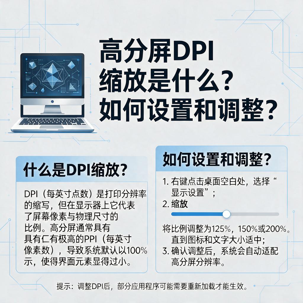 高分屏DPI缩放是什么？如何设置和调整？