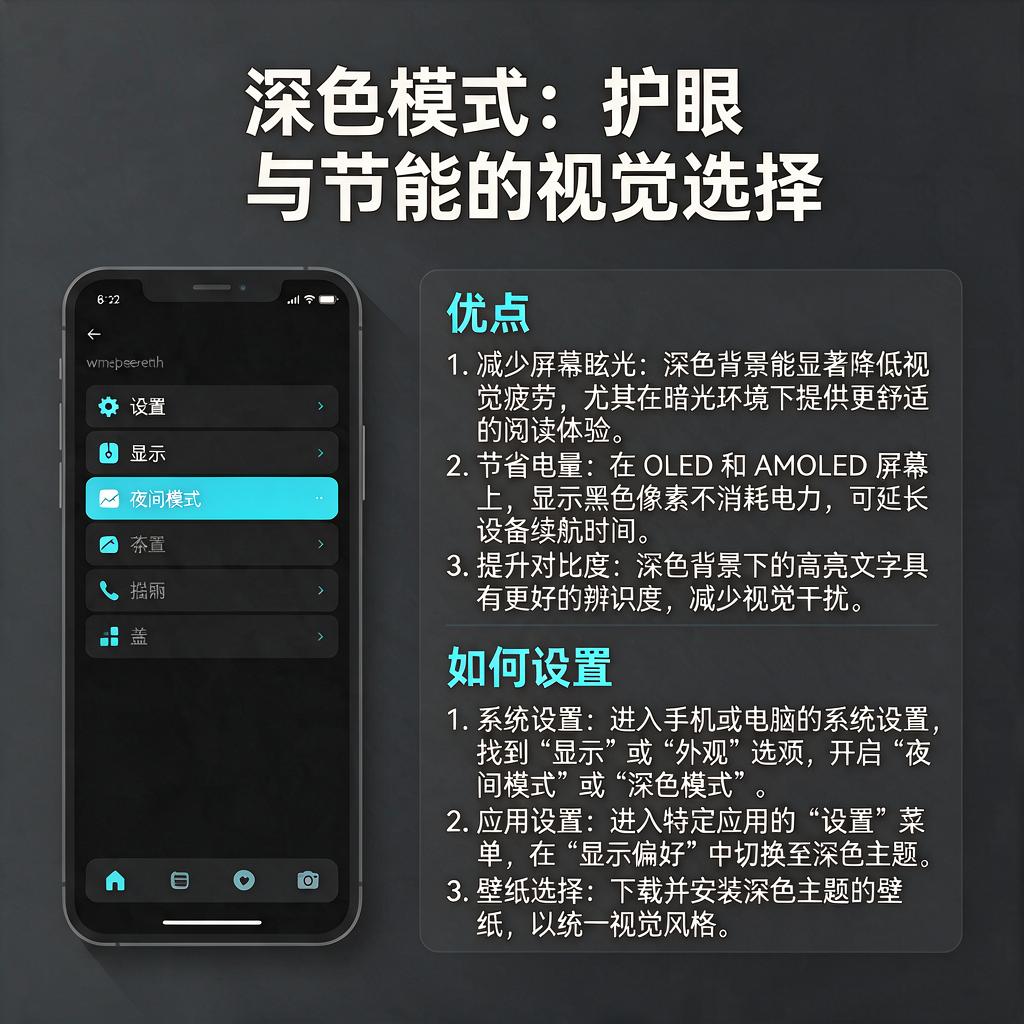 深色模式主题有哪些优点及如何设置?