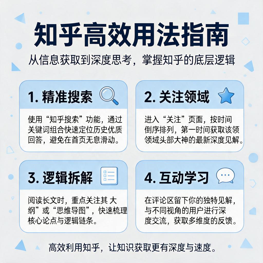 知乎高效用法有哪些实用技巧?