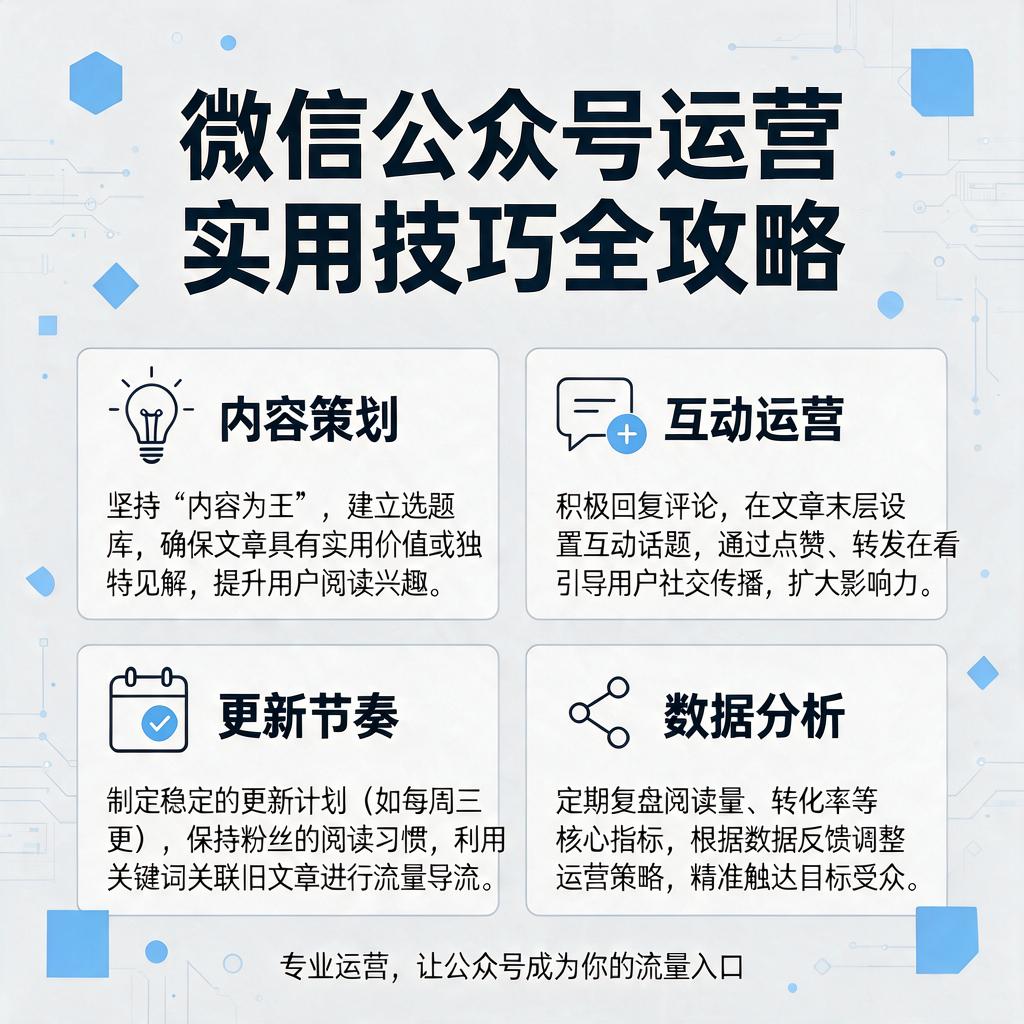 微信公众号运营有哪些实用技巧?