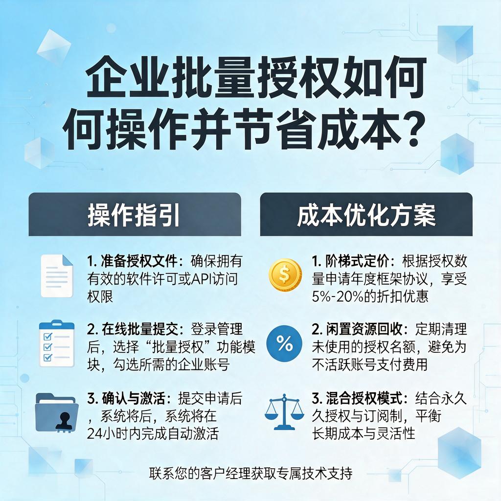 企业批量授权如何操作并节省成本? 企业批量授权如何操作并节省成本?