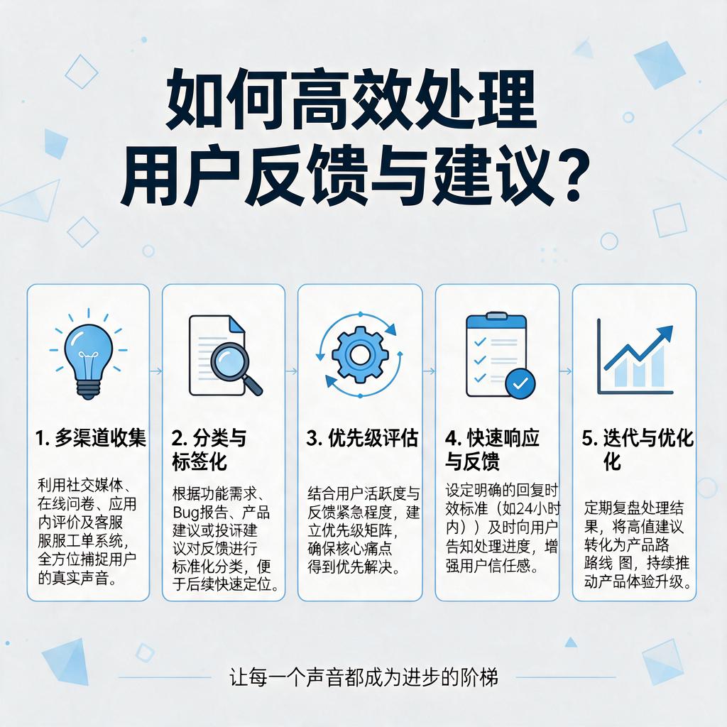 如何高效处理用户反馈与建议? 如何高效处理用户反馈与建议?