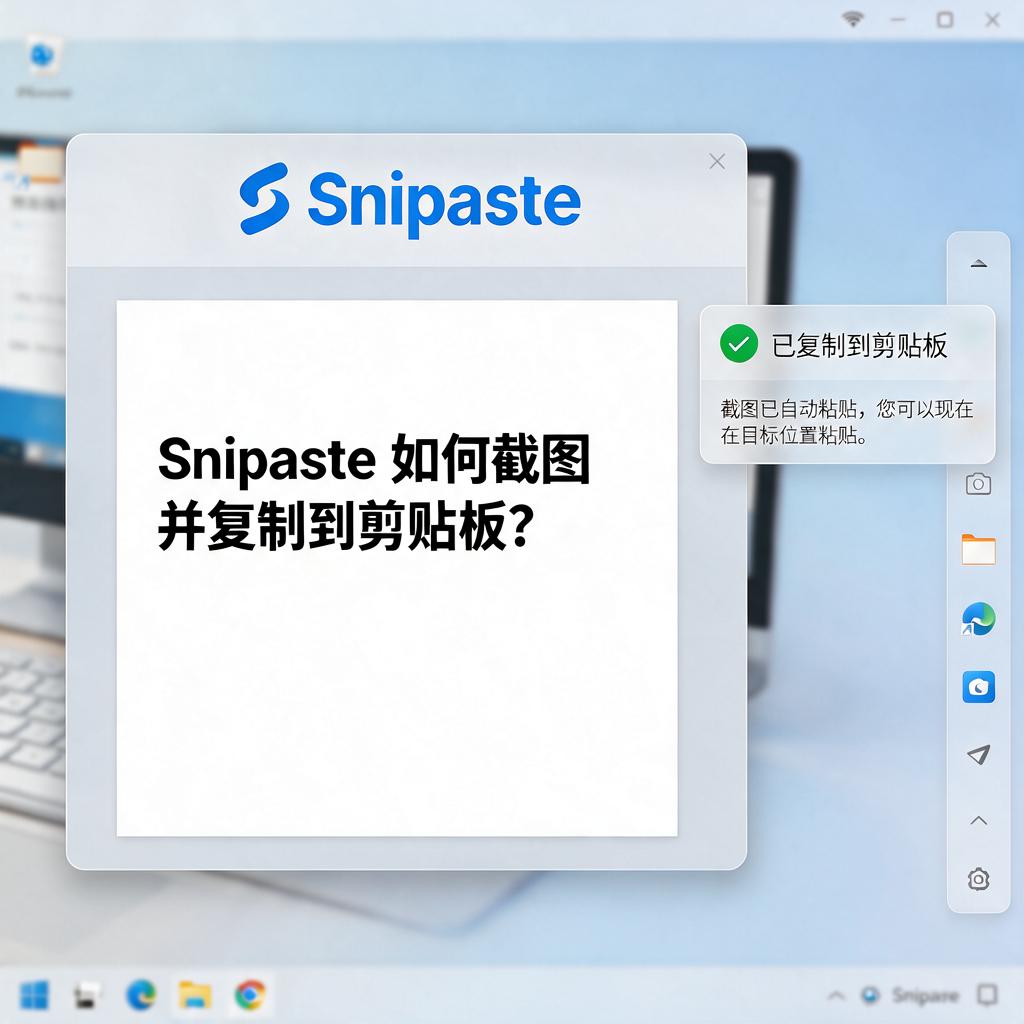 Snipaste如何截图并复制到剪贴板？