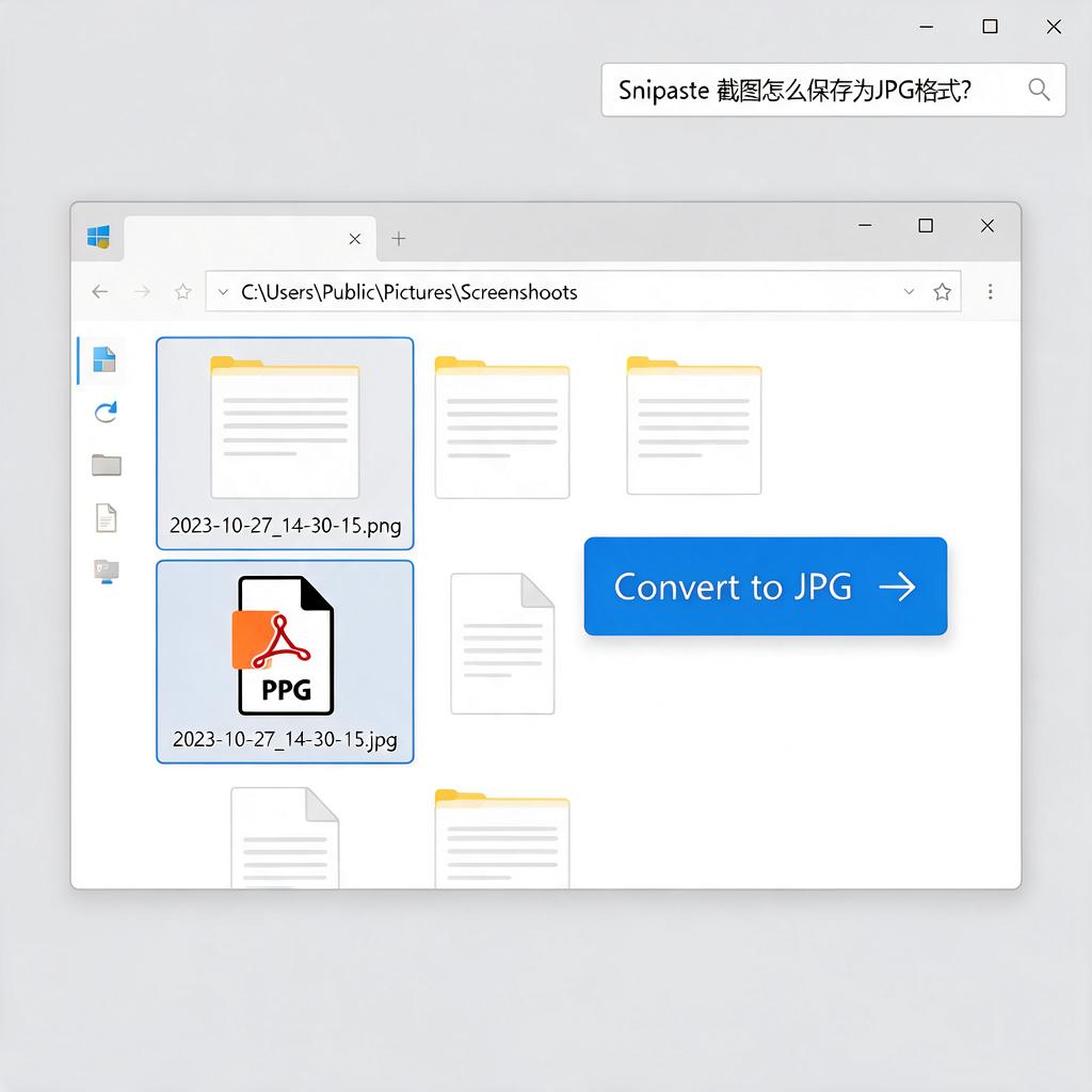 Snipaste截图怎么保存为JPG格式？