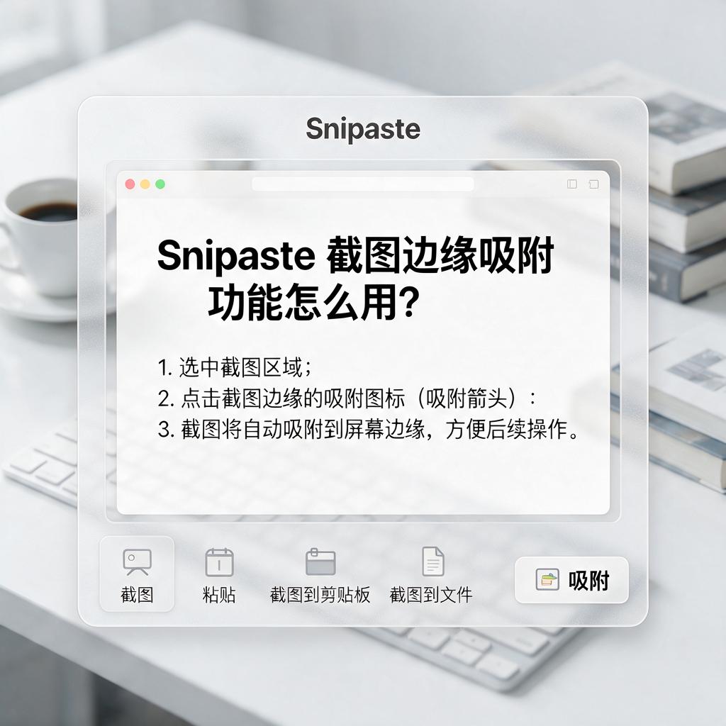 Snipaste截图边缘吸附功能怎么用?