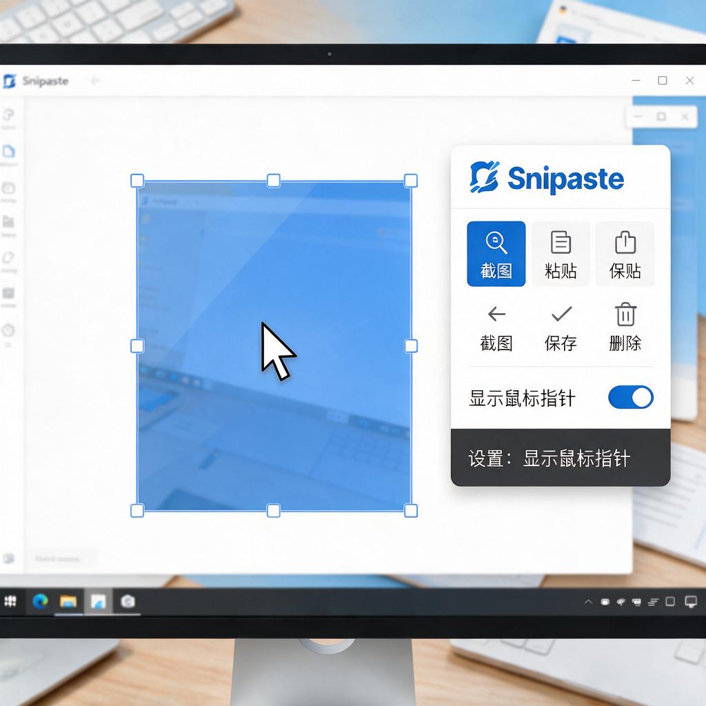 Snipaste截图如何包含鼠标指针?