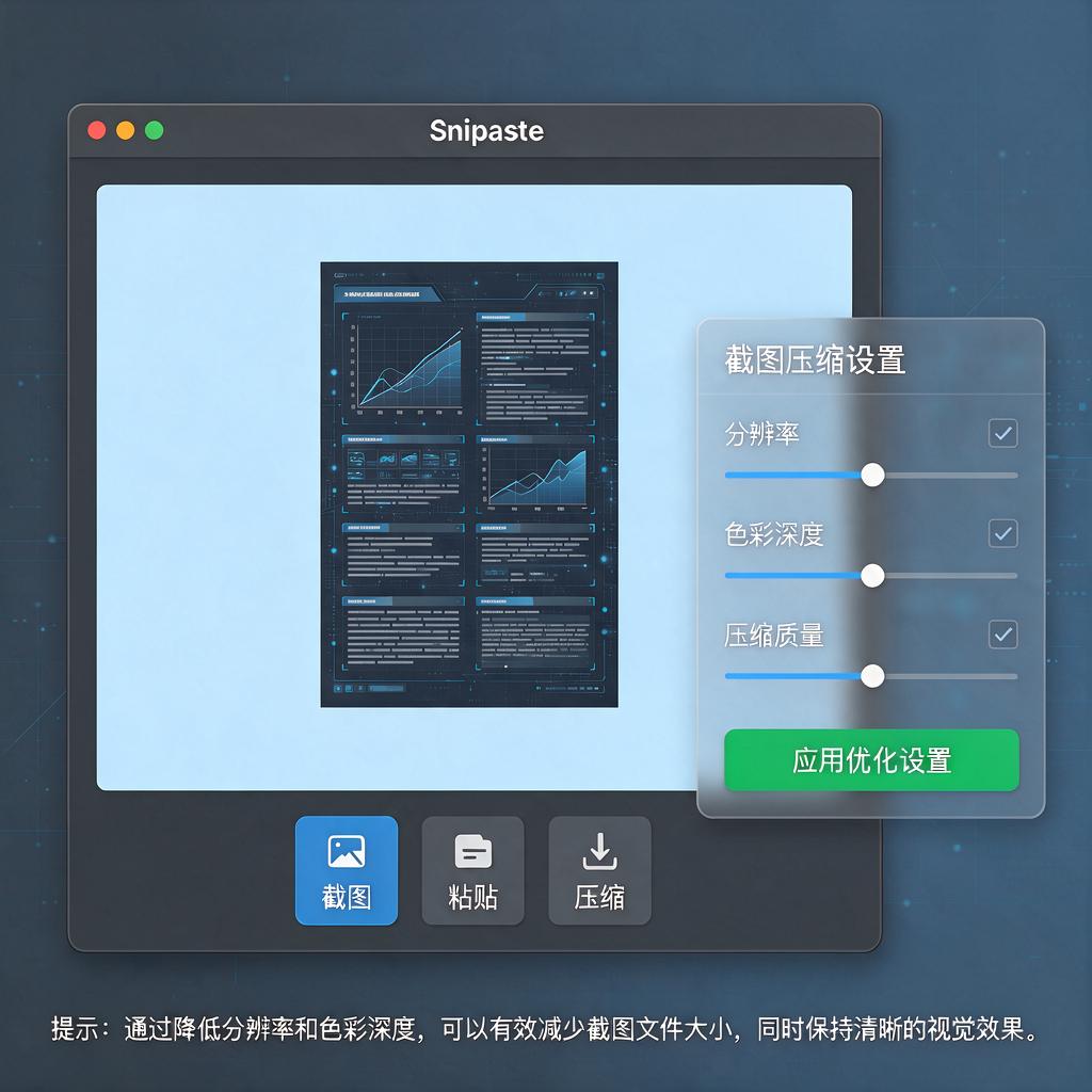 Snipaste截图如何有效压缩大小?