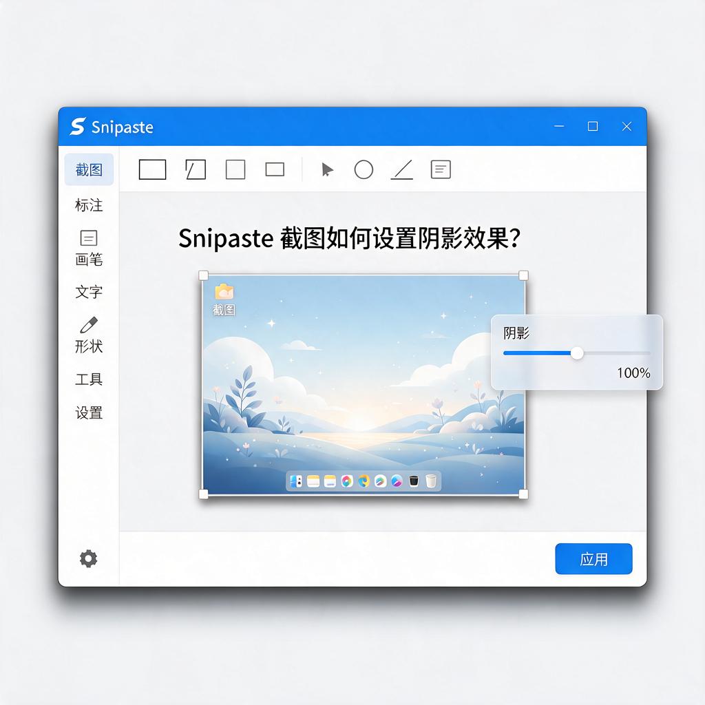 Snipaste截图如何设置阴影效果?