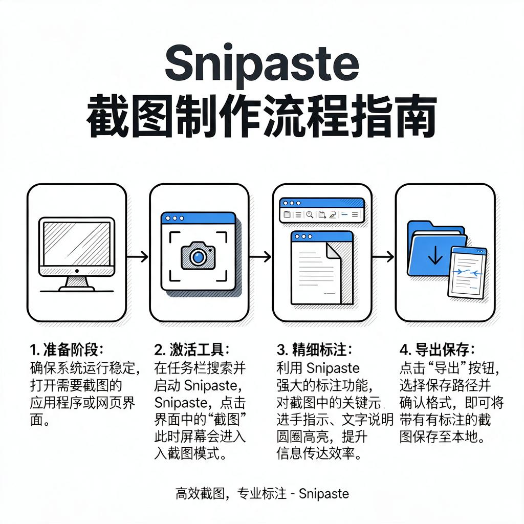 Snipaste如何制作截图流程图?