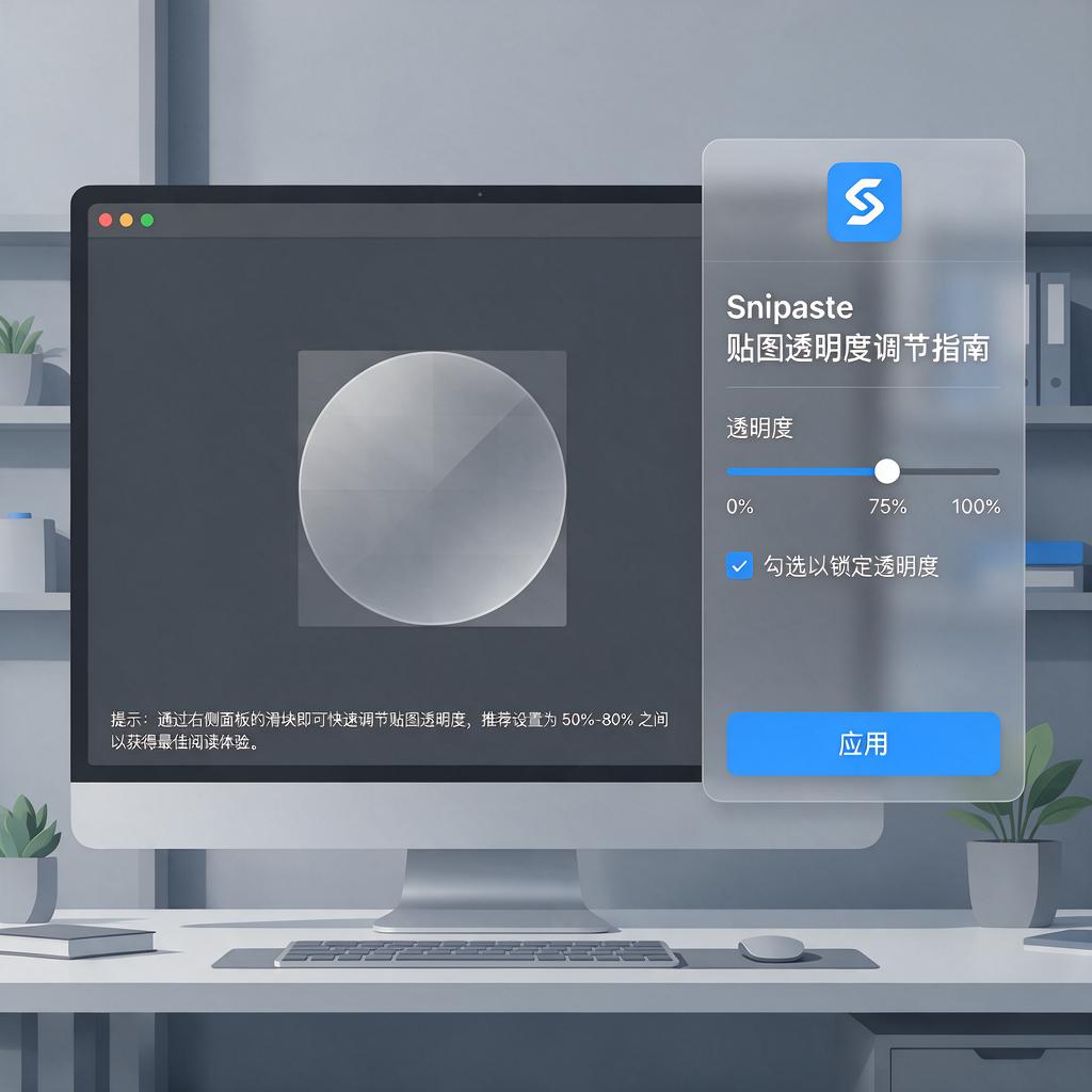 Snipaste贴图透明度怎么调节才最方便?