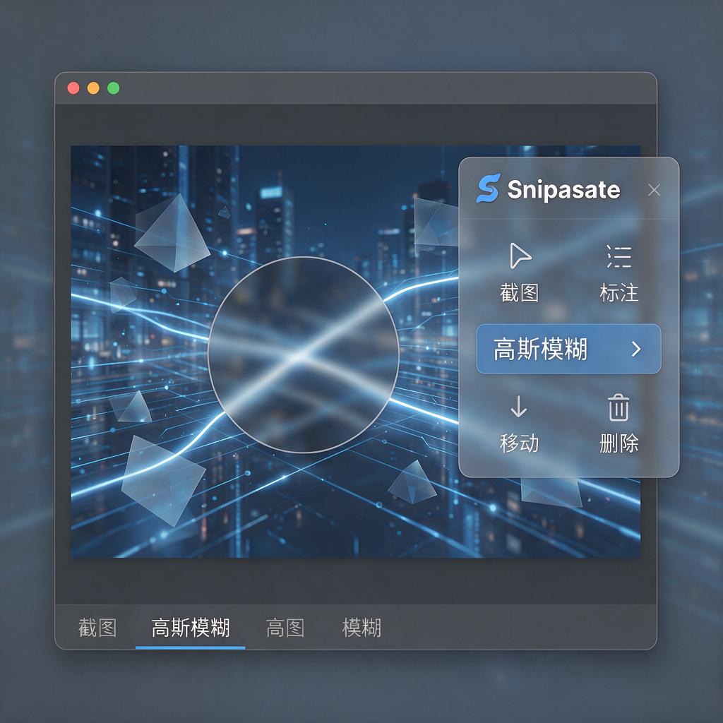 Snipaste贴图如何使用高斯模糊功能?