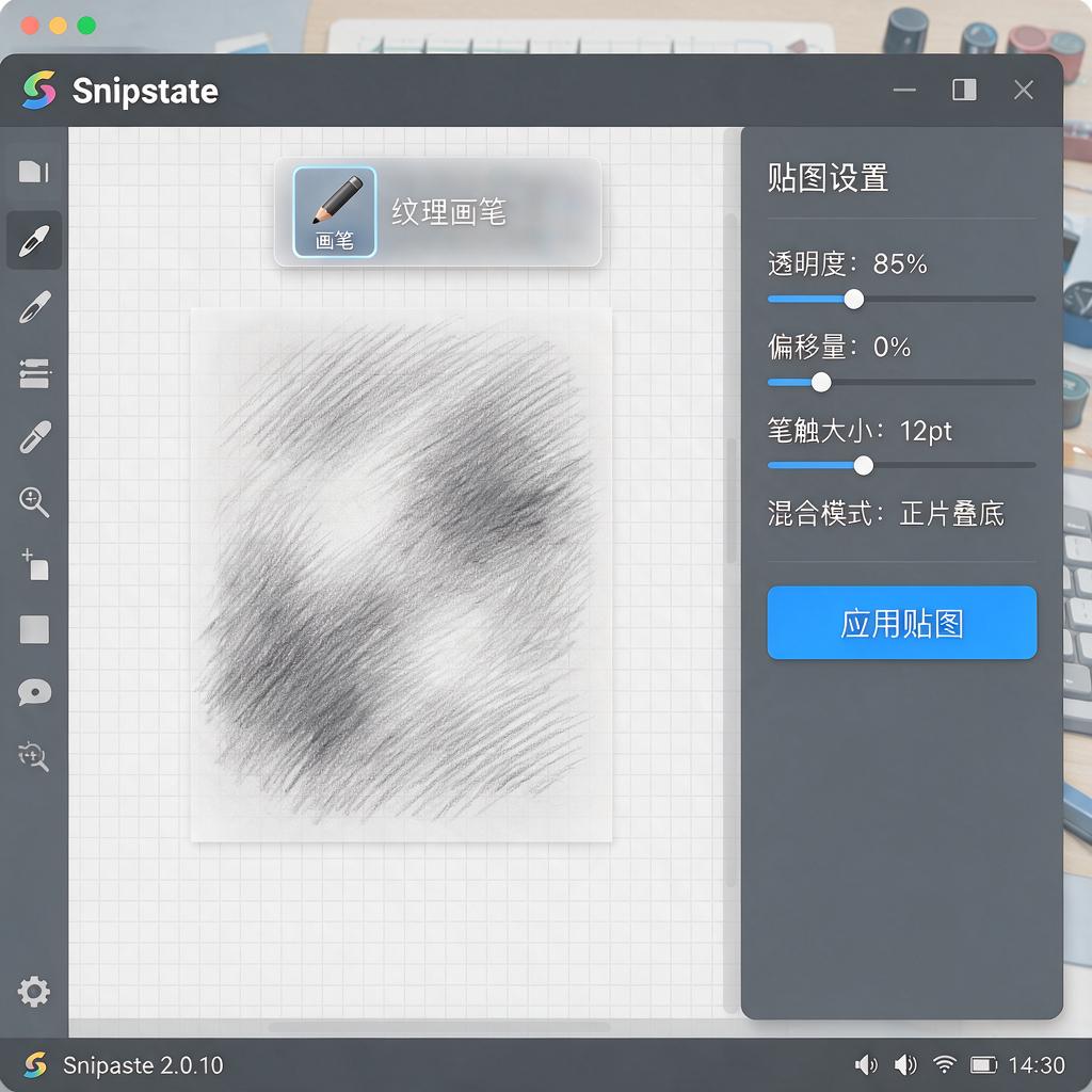 Snipaste如何实现贴图铅笔手绘效果？