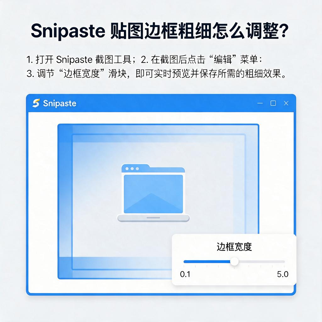 Snipaste贴图边框粗细怎么调整? Snipaste贴图边框粗细怎么调整?