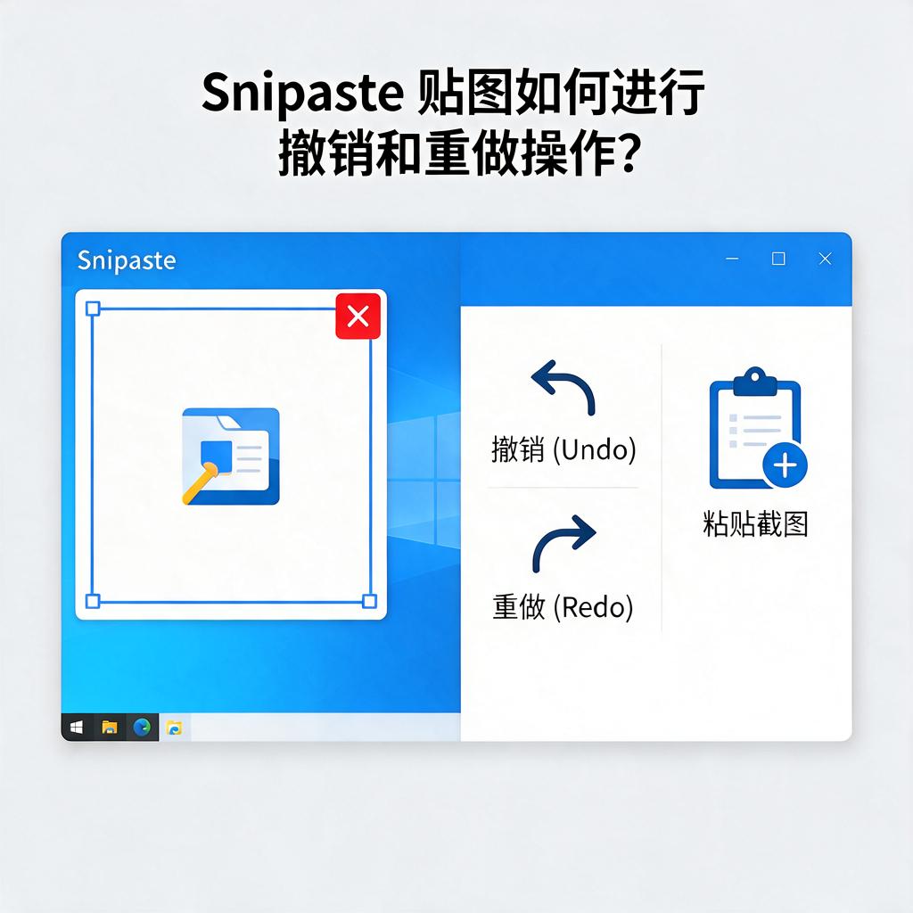 Snipaste贴图如何进行撤销和重做操作？