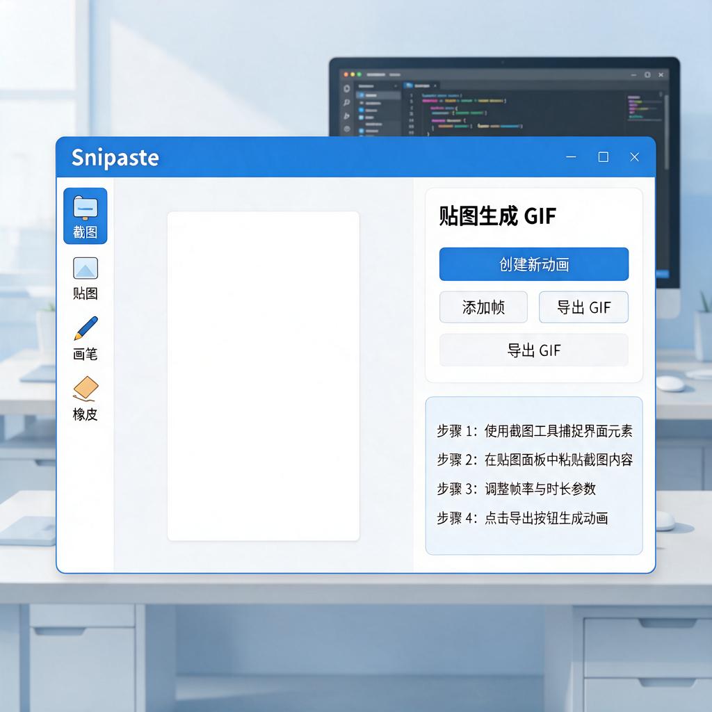 如何使用Snipaste贴图生成GIF动画?