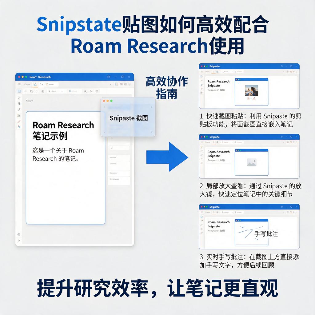 Snipaste贴图如何高效配合Roam Research使用?