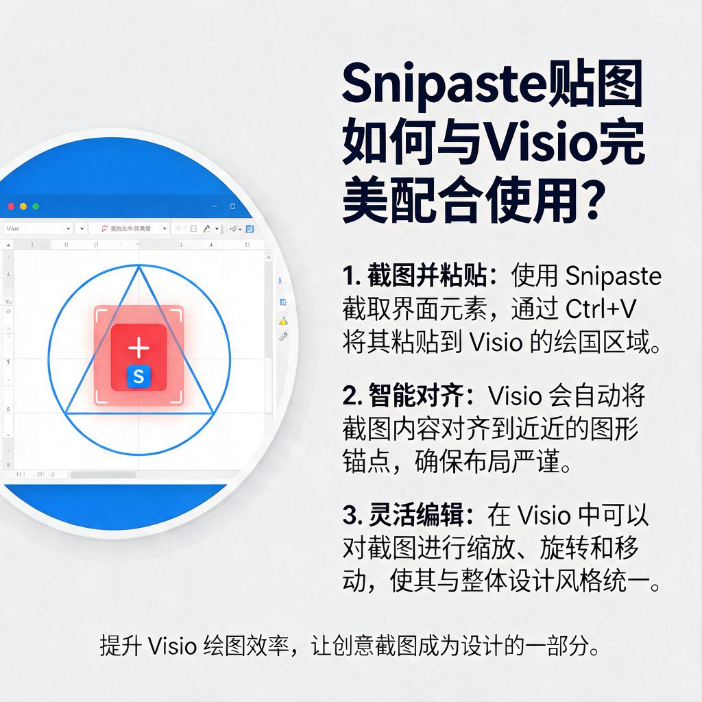 Snipaste贴图如何与Visio完美配合使用？