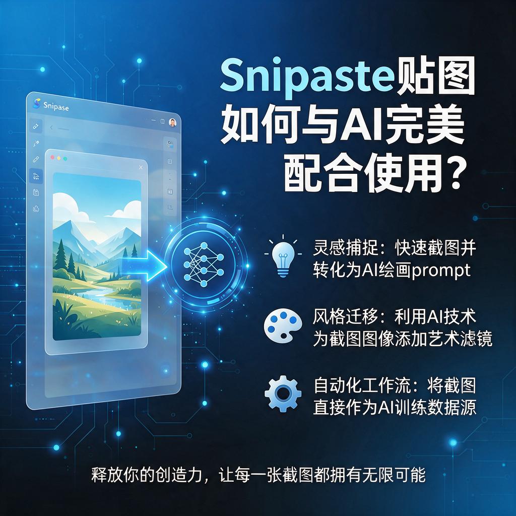 Snipaste贴图如何与AI完美配合使用？