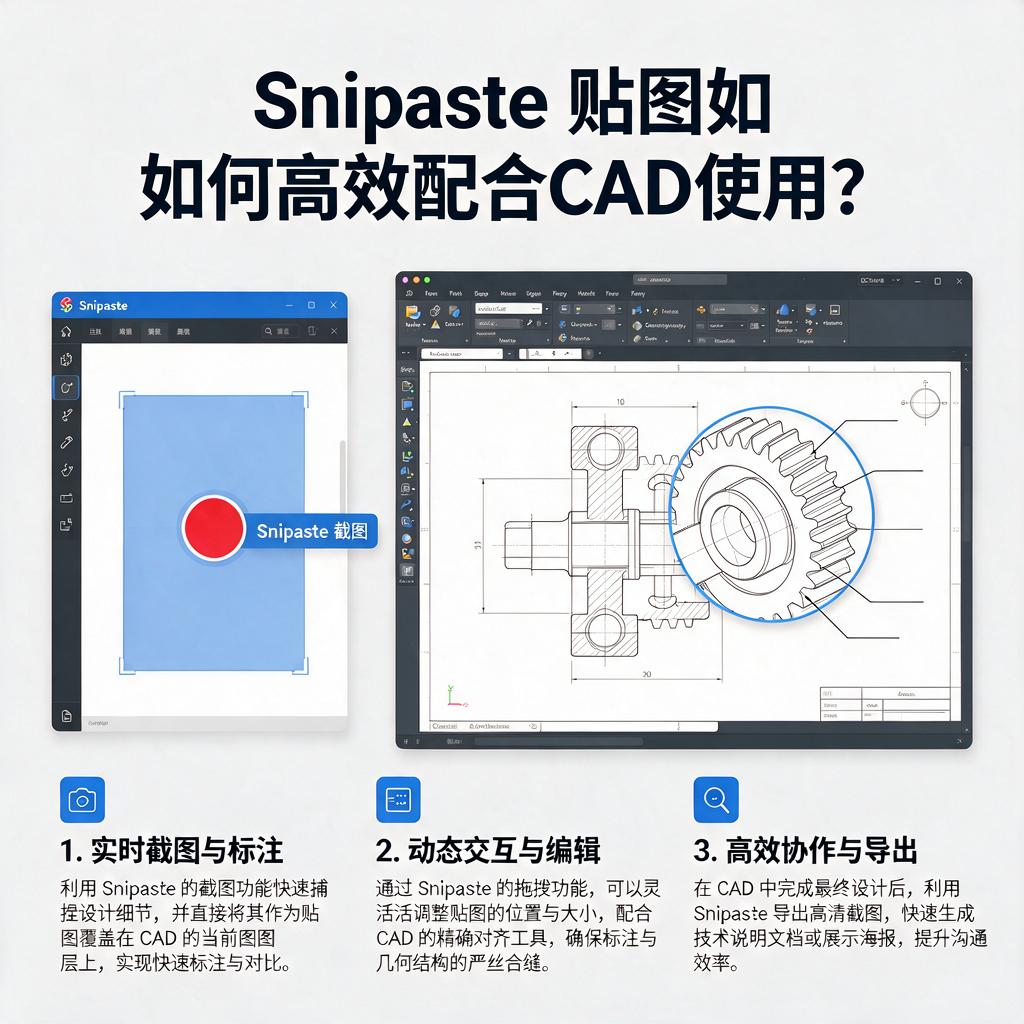 Snipaste贴图如何高效配合CAD使用？