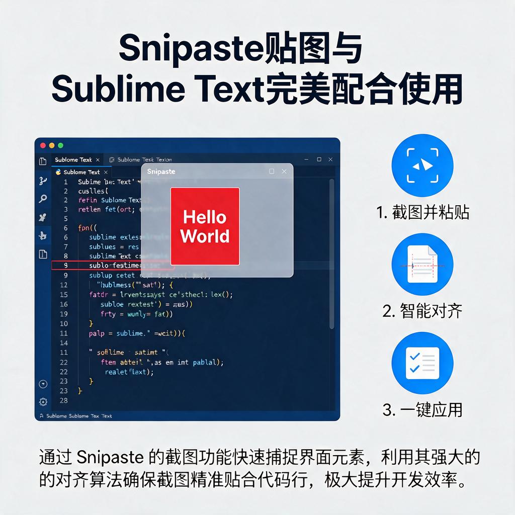Snipaste贴图如何与Sublime Text完美配合使用?
