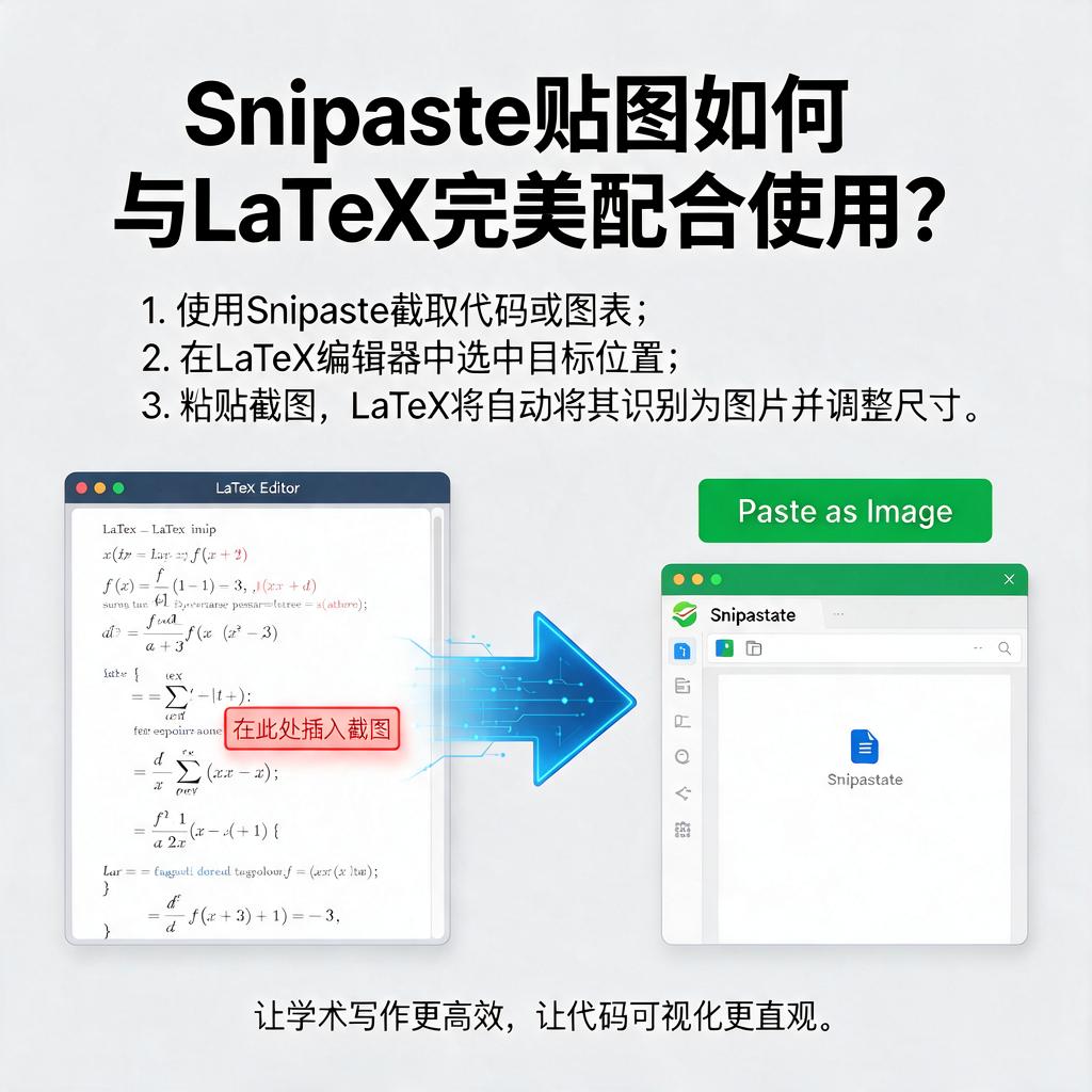 Snipaste贴图如何与LaTeX完美配合使用?