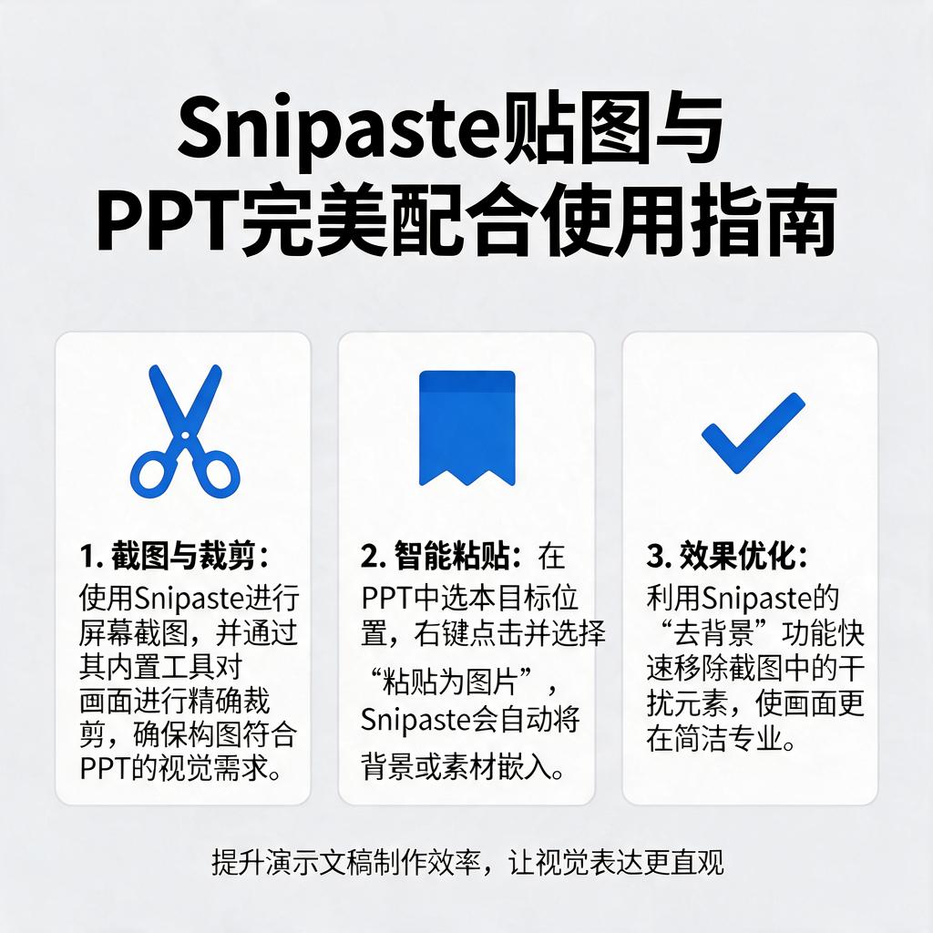 Snipaste贴图如何与PPT完美配合使用?