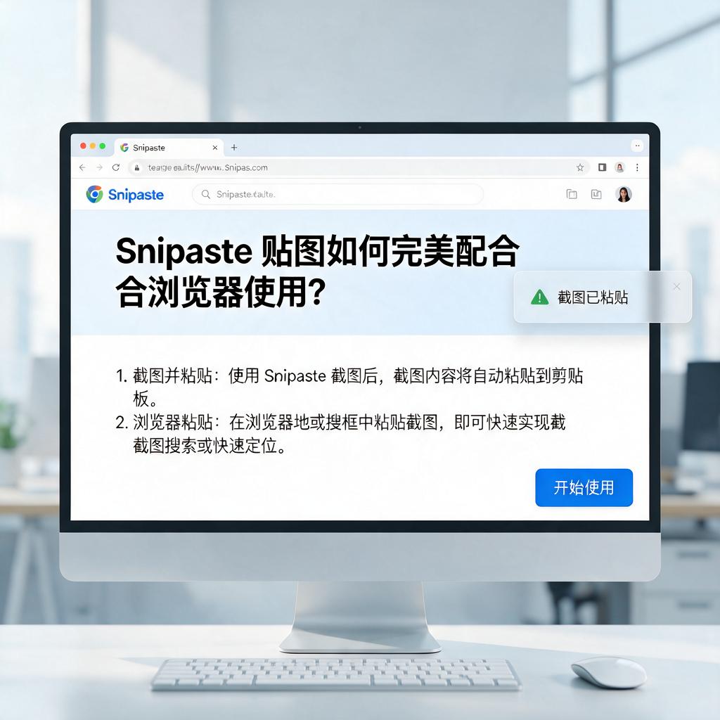 Snipaste贴图如何完美配合浏览器使用?