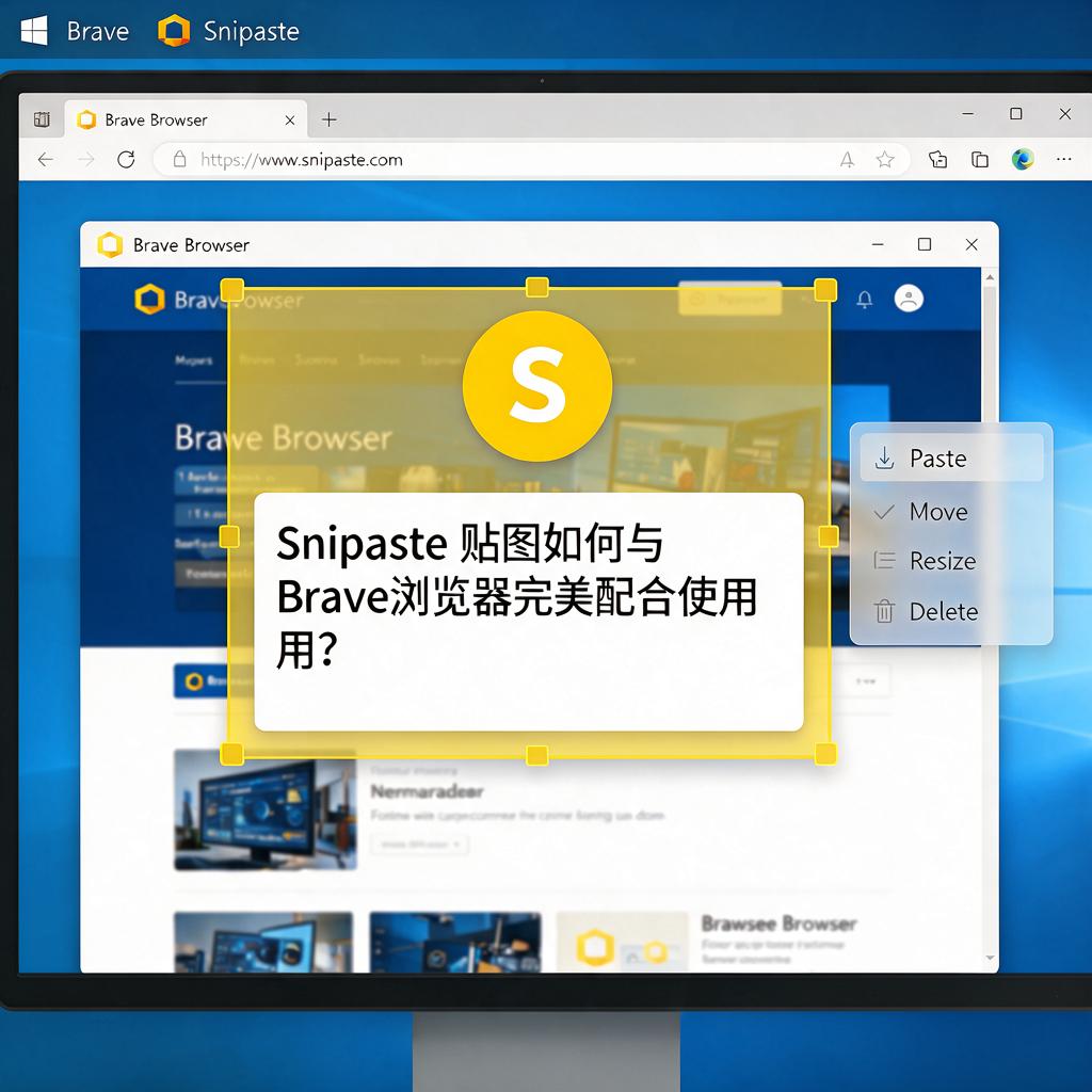 Snipaste贴图如何与Brave浏览器完美配合使用?