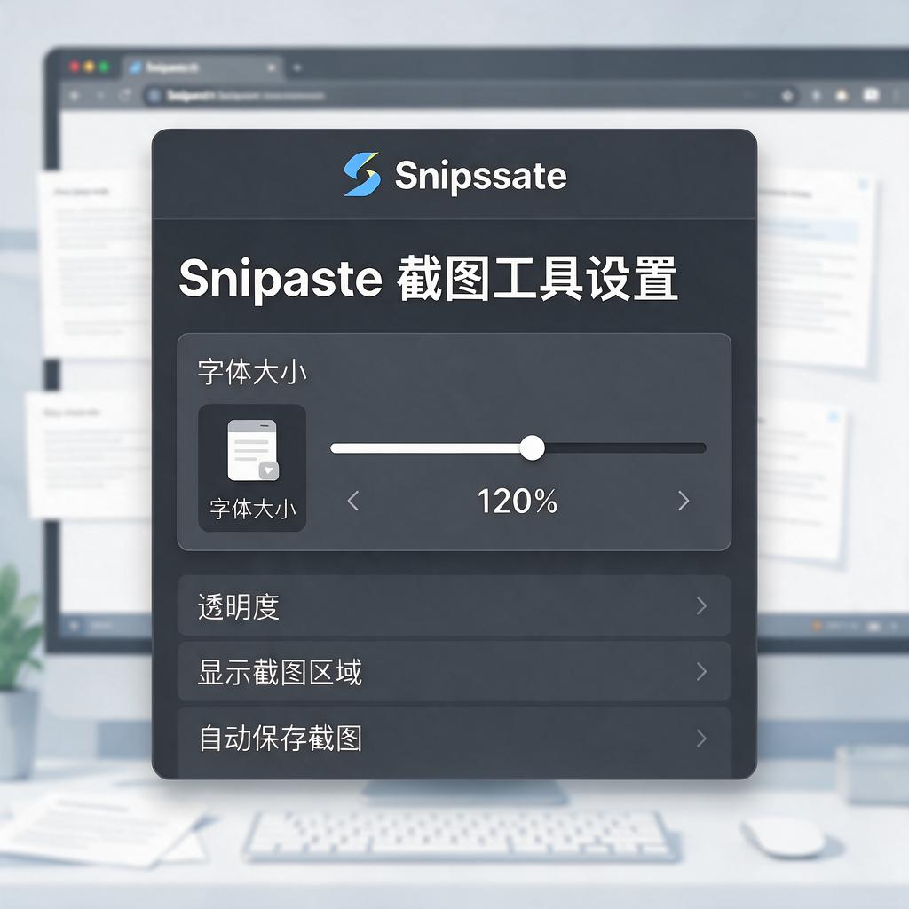Snipaste文字标注字体大小怎么调整设置？