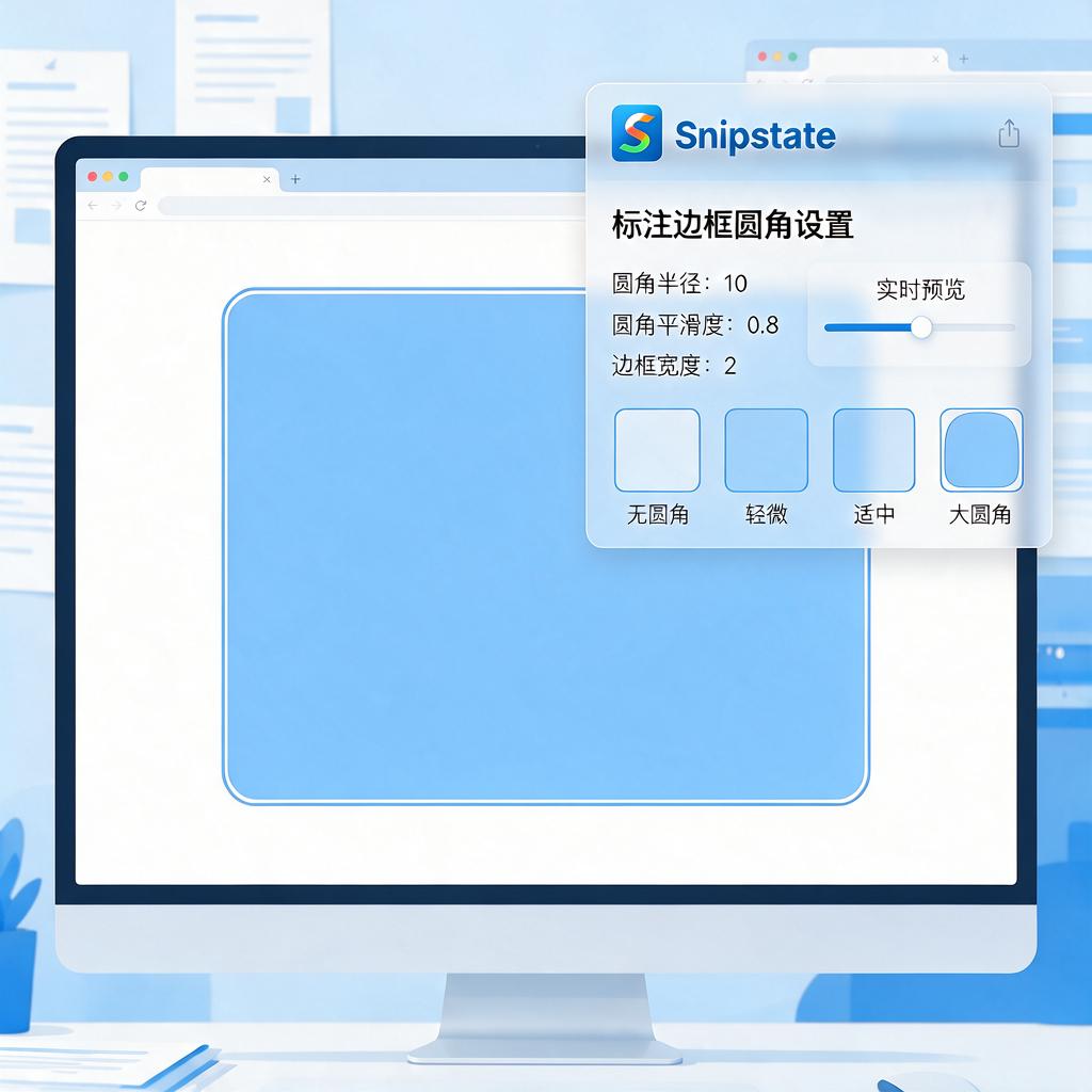Snipaste标注边框圆角怎么设置和调整?