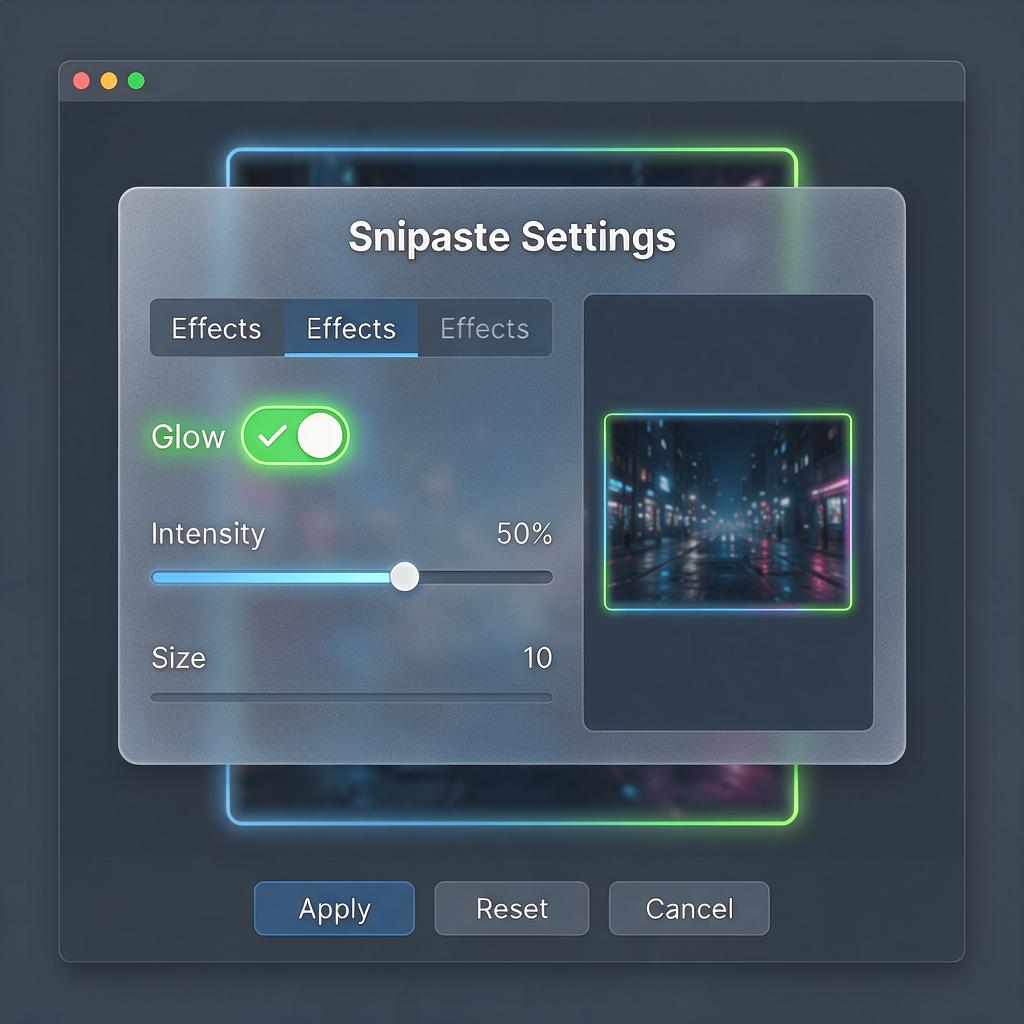 Snipaste标注如何设置发光效果?