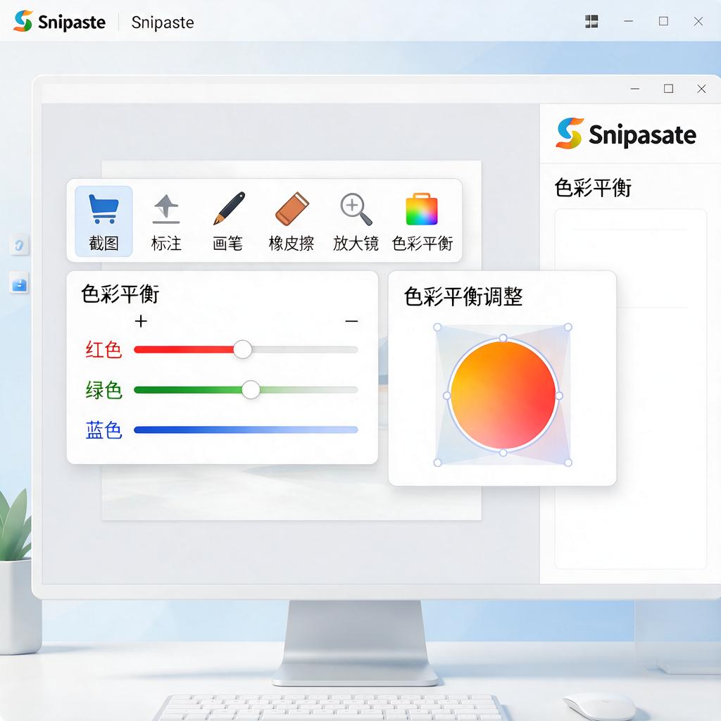Snipaste标注色彩平衡怎么调整?