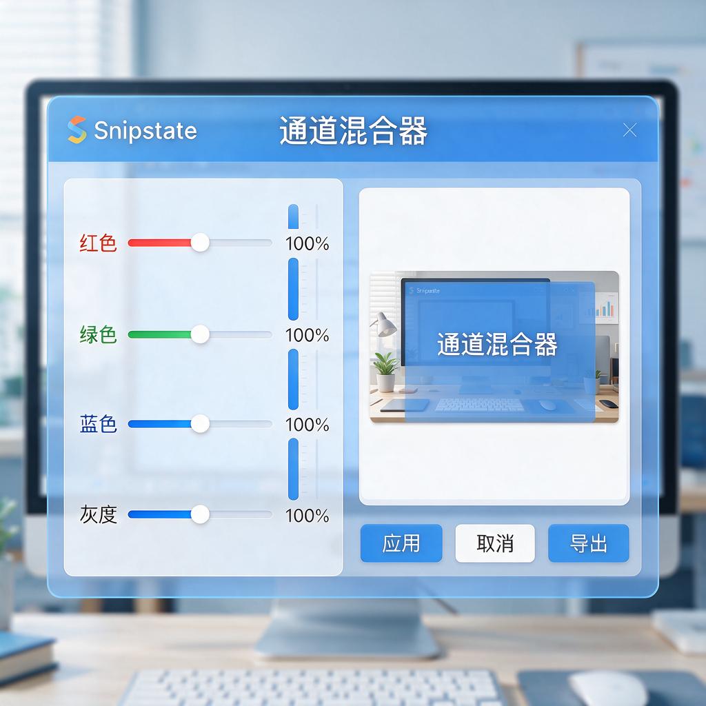 Snipaste标注通道混合器怎么用?