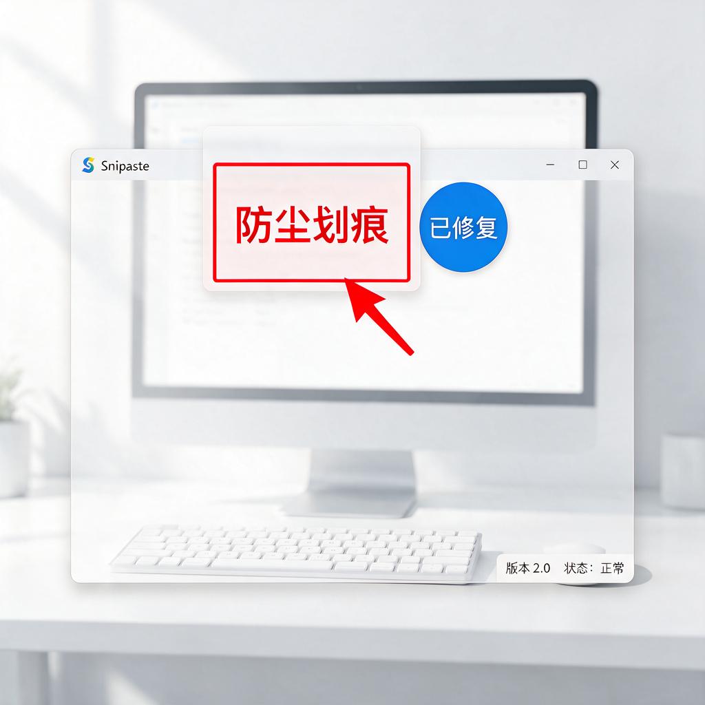 Snipaste标注时如何防止出现防尘划痕?