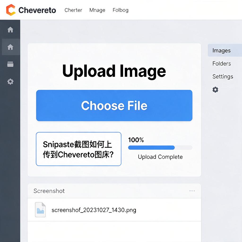 Snipaste截图如何上传到Chevereto图床？