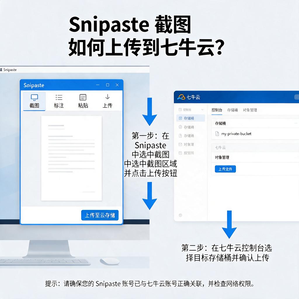 Snipaste截图如何上传到七牛云？