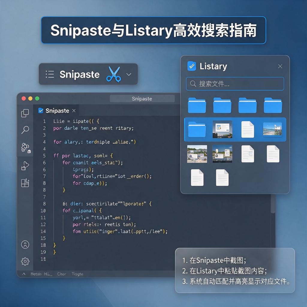 Snipaste如何配合Listary实现高效搜索？
