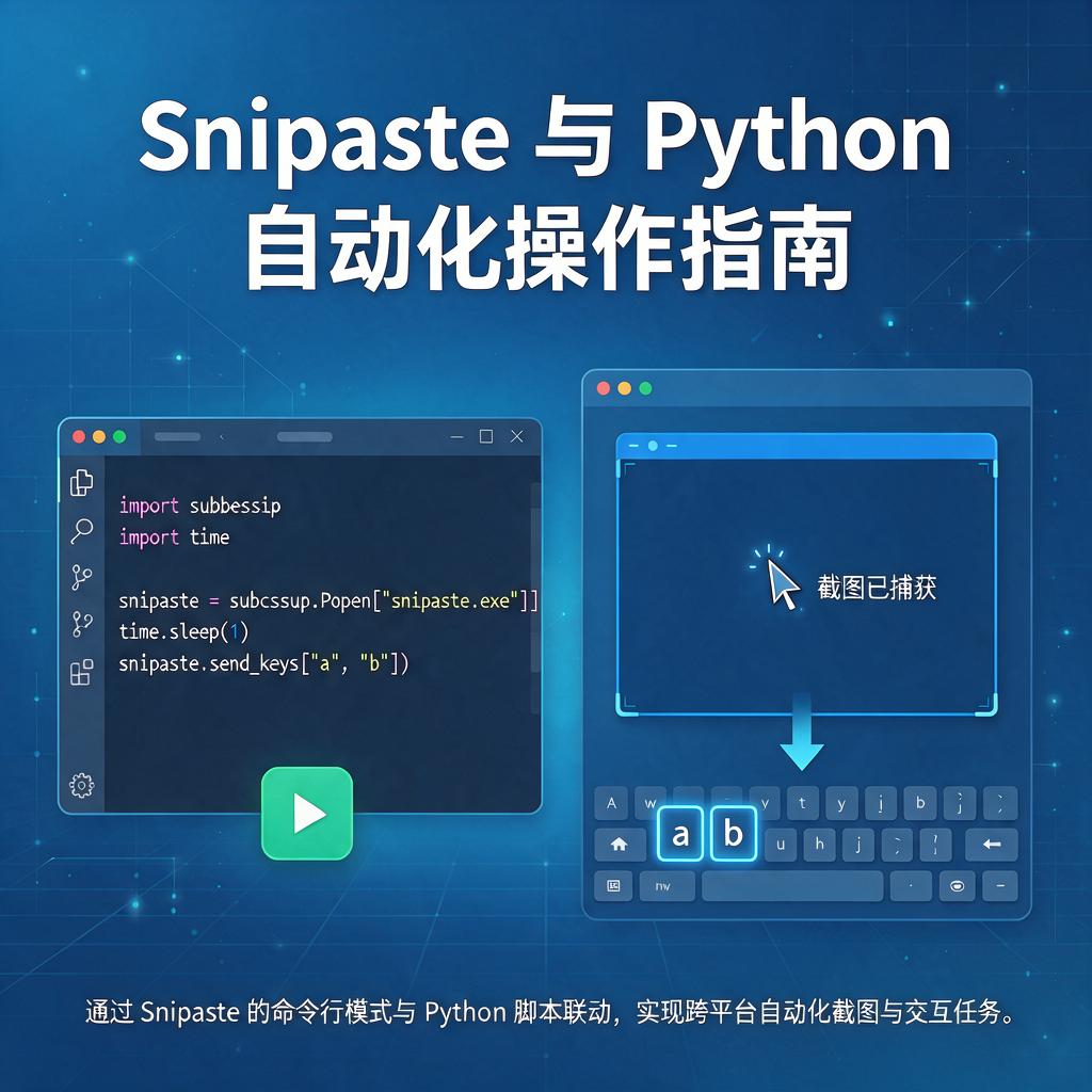 Snipaste如何配合Python实现自动化操作？