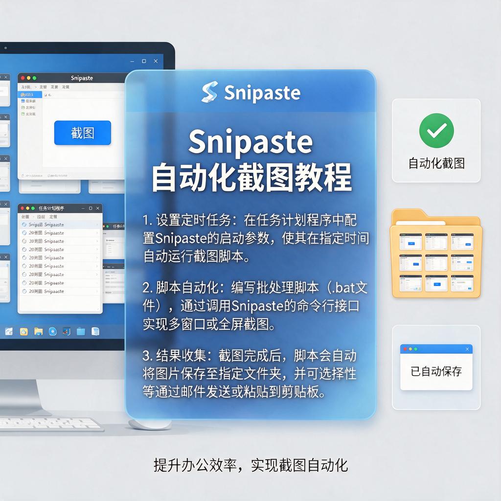 Snipaste如何配合Batch批处理实现自动化截图？