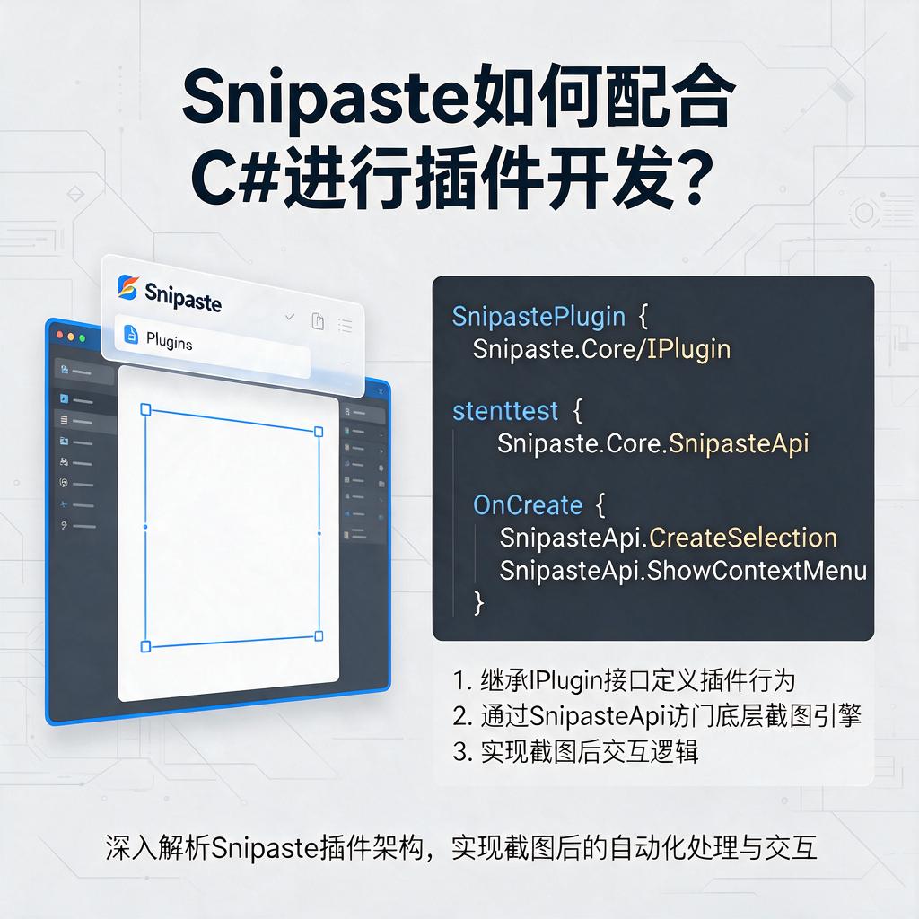 Snipaste如何配合C#进行插件开发？