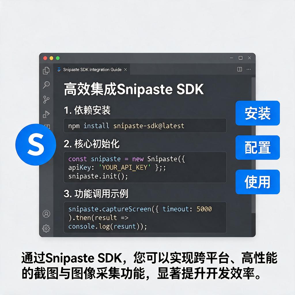 如何高效集成Snipaste SDK到项目中？