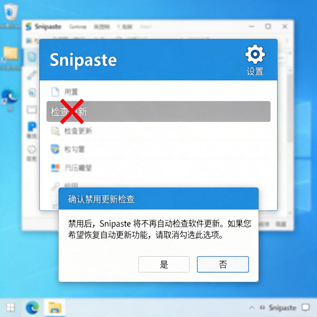 Snipaste如何禁用更新检查功能？