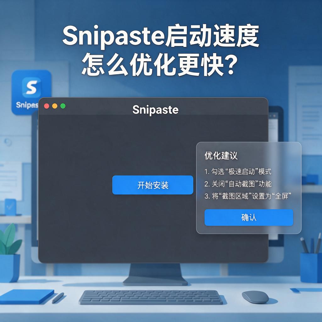 Snipaste启动速度怎么优化更快？