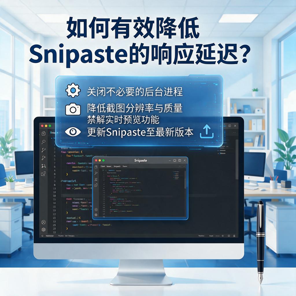 如何有效降低Snipaste的响应延迟？