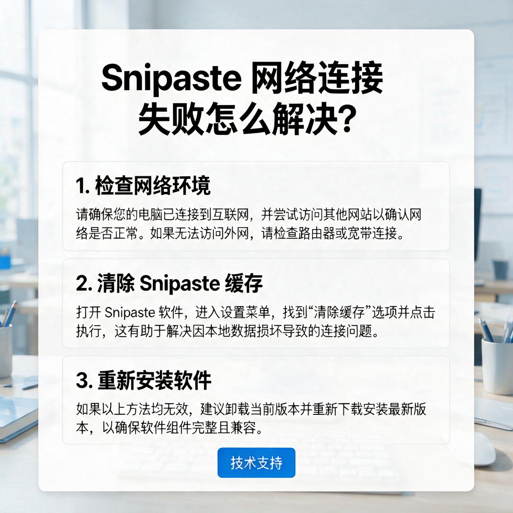 Snipaste网络连接失败怎么解决?